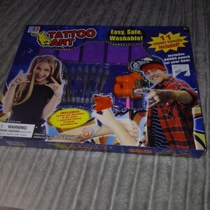 Creative Tattoo Art Set for Kids - Purple and Orange